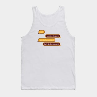 Commanders WYD Text Tank Top